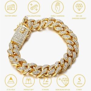 Men's Ultra Iced Out Cuban Chain Bracelet